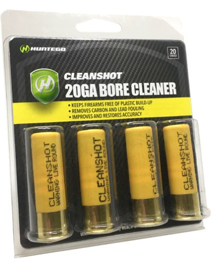 Cleanshot Shoot Through Gun - Bore Cleaner 20 Ga. 4-pack