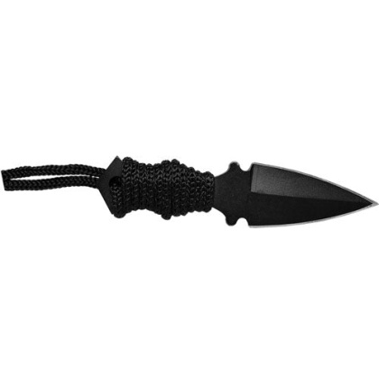 Abkt Covert Ops Neck Knife - 1 1-4" Blade W- Cord & Sheath