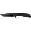 Abkt Elite Blue Shield Tanto - 3.5" Bearing Pivot D2 Steel
