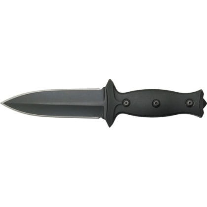 Abkt Elite Boot Knife 3.5" - Blade W- Metal & Nylon Clips