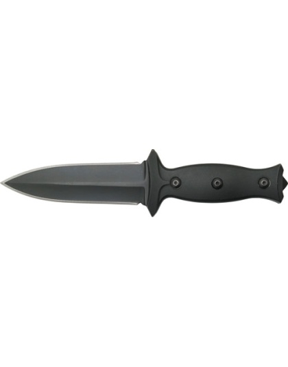 Abkt Elite Boot Knife 3.5" - Blade W- Metal & Nylon Clips