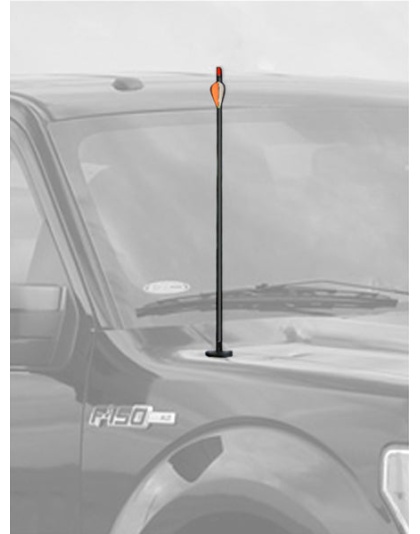 Arrow Antenna Fully Functional - Oem Replacement One Size Black