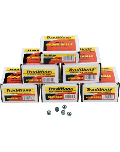 Traditions Bullets Revolver - Roundball .44cal .4546 100pk