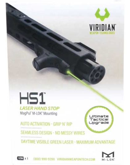 Viridian Laser Handguard Hs1 - Green W-hand Stop M-lok Fde