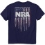 Buck Wear T-shirt Nra "gun - Stripes" Navy Xx-large