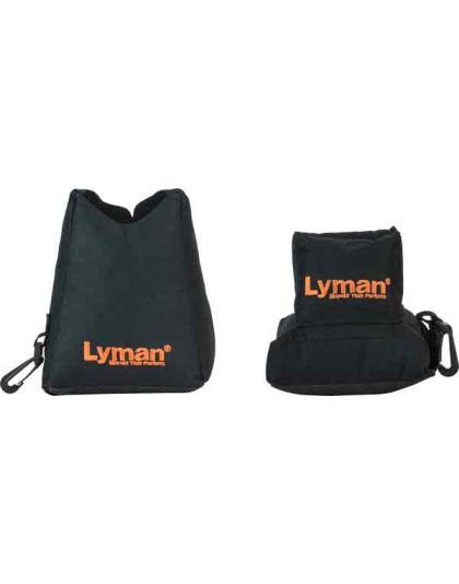 Lyman Crosshair Shooting Bag - Combo Front & Rear Black Nylon