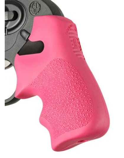 Hogue Grips Tamer Ruger Lcr - Pink W-finger Groove