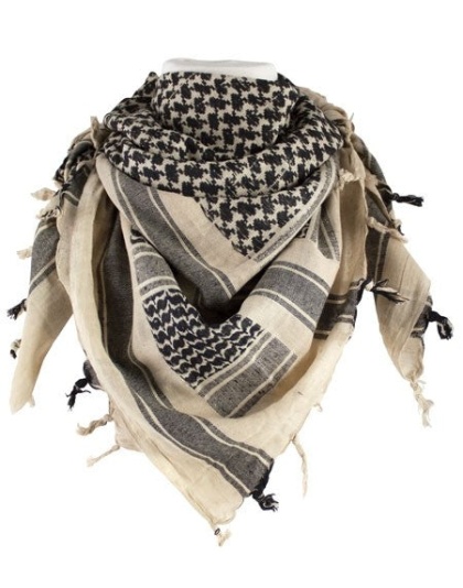 Red Rock Shemagh Head Wrap - Khaki-black