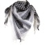 Red Rock Shemagh Head Wrap - White-black