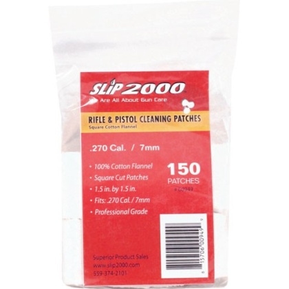 Slip 2000 Cleaning Patches - 1.5" Square .270-7mm 150-pack