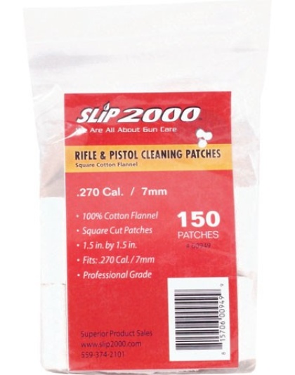 Slip 2000 Cleaning Patches - 1.5" Square .270-7mm 150-pack