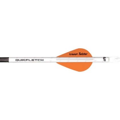 Nap Quickfletch W-2" Twister - Vanes White-orange-orange 6pk