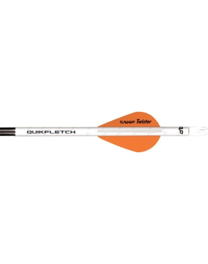 Nap Quickfletch W-2" Twister - Vanes White-orange-orange 6pk