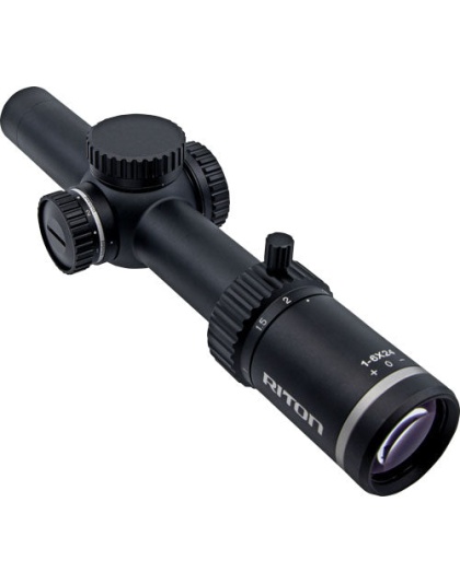 Riton X5 Tactix Scope 1-6x24 - 30mm Tube W-lever Illum Ret<