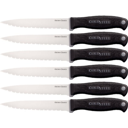 Cold Steel Six Steak Knife Set - 4.58" Blade (6 Steak Knives)