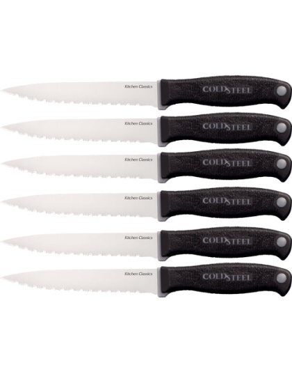 Cold Steel Six Steak Knife Set - 4.58" Blade (6 Steak Knives)