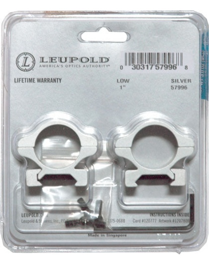 Leupold Rings Rifleman 1" - Low Silver