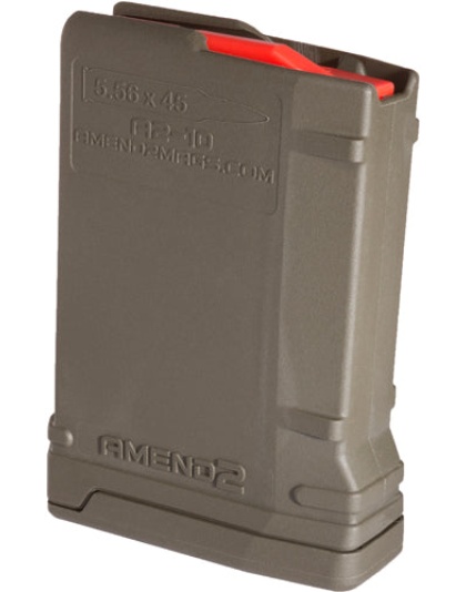 Amend2 Ar-15 Magazine 5.56x45 - 10 Rd Polymer Odg