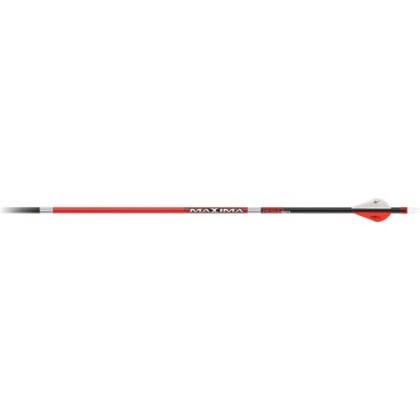 Carbon Express Arrow Maxima - Red Sd 250 W-2" Blazer Vane 6p