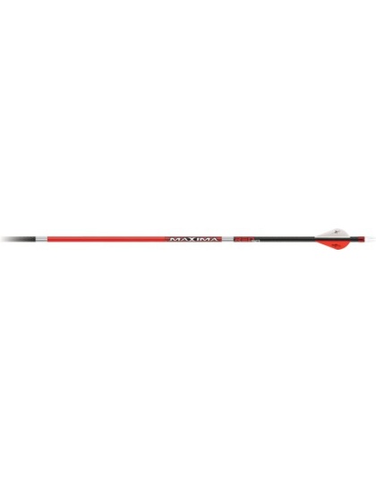 Carbon Express Arrow Maxima - Red Sd 250 W-2" Blazer Vane 6p