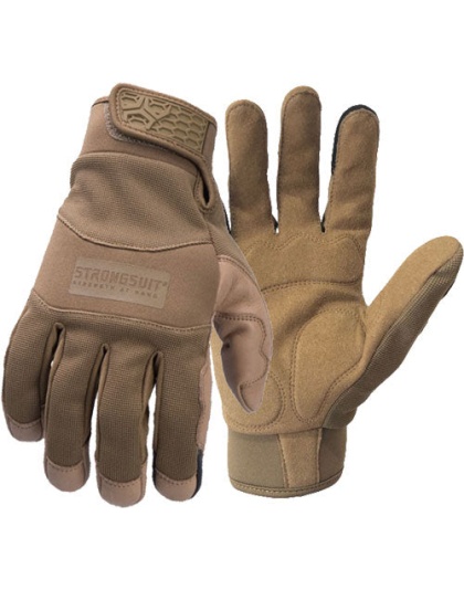 Strongsuit General Utility Pls - Gloves Large Coyote Lthr Palm