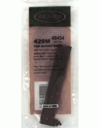 Weaver Base Top Mount #429m - 1-pc Aluminum Matte