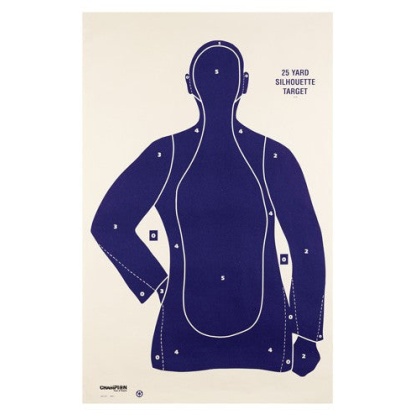 Champion Tgt Paper 22.5"x35" - B21-e Police Target 100pk
