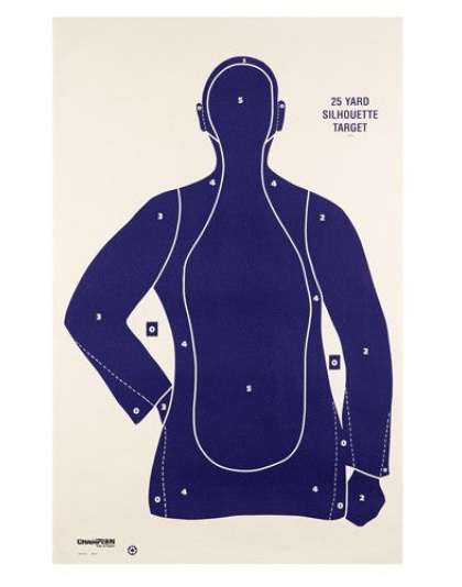 Champion Tgt Paper 22.5"x35" - B21-e Police Target 100pk
