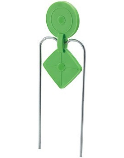 Champion Dura-seal Target 4.5" - Double Gong Round-diamond Grn